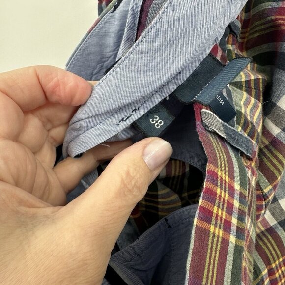 vintage 90s POLO RALPH LAUREN shorts authentic indian madras plaid cotton 38 - Picture 7 of 8